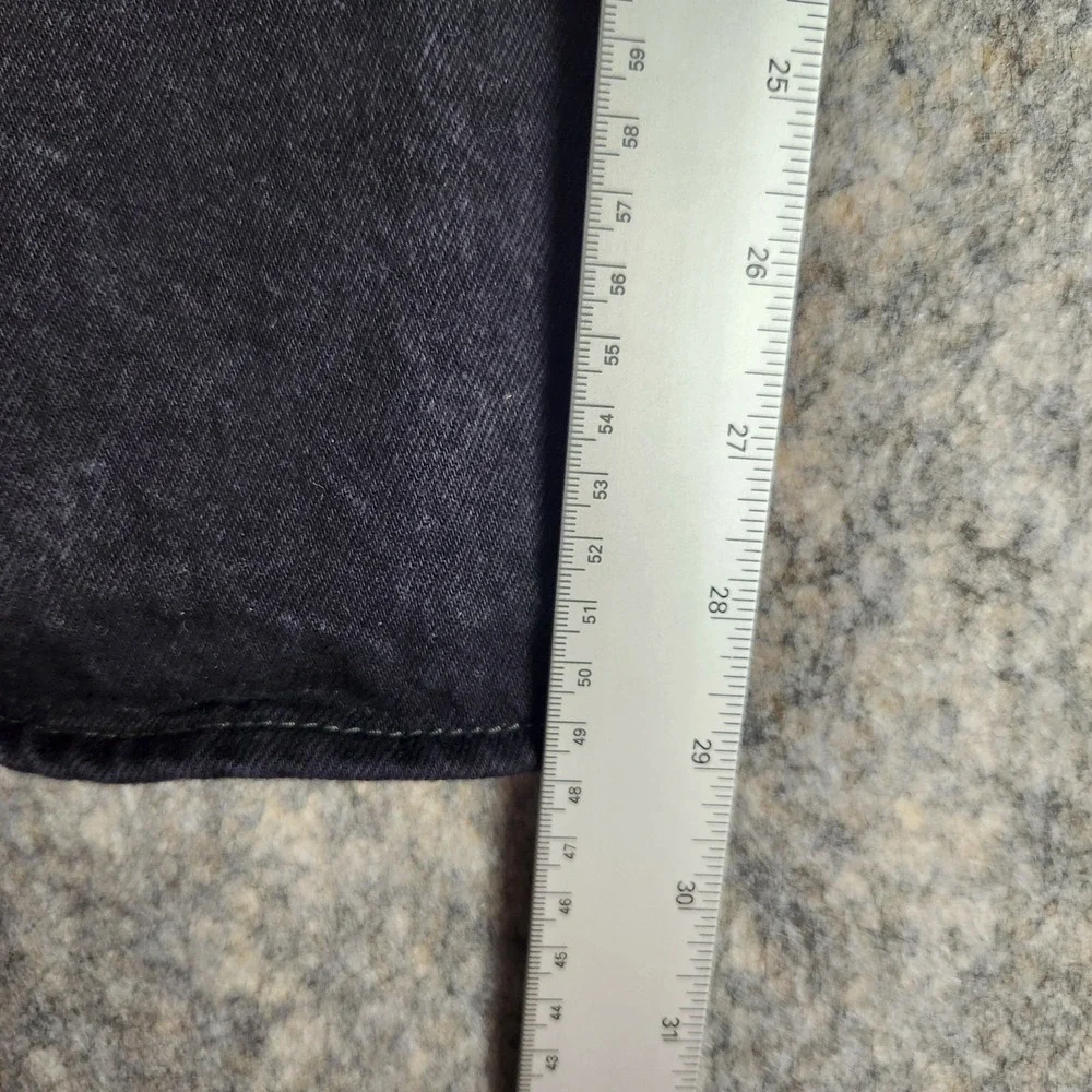 Levis 501 Original Fit Jeans Men 42x30 Black Denim Straight Leg Casual Utility